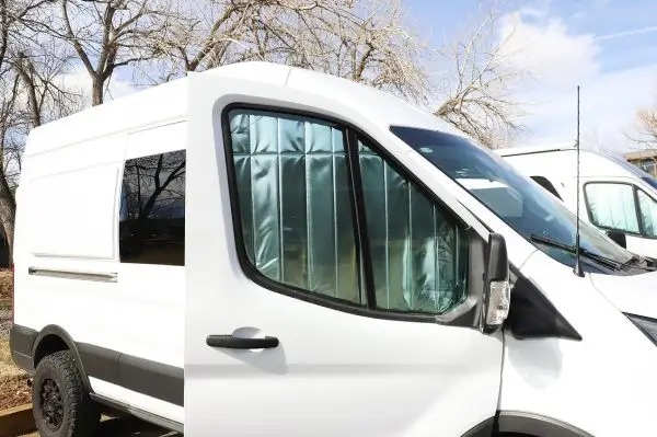 FORD TRANSIT REFLECTIVE FRONT DOOR WINDOW COVERS (PAIR) - Image 3