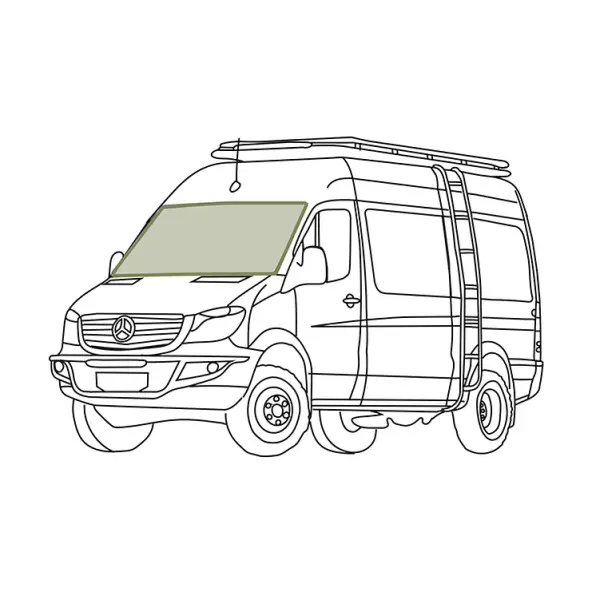 MERCEDES SPRINTER REFLECTIVE FRONT WINDSHIELD COVER - Image 6