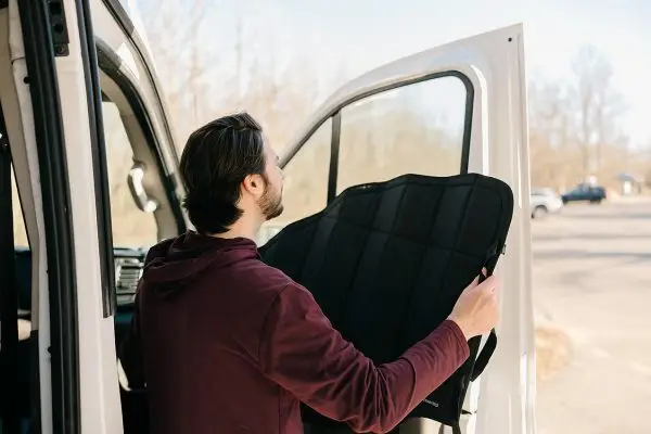 FORD TRANSIT STEALTH FRONT DOOR WINDOW COVERS (PAIR) - Image 8