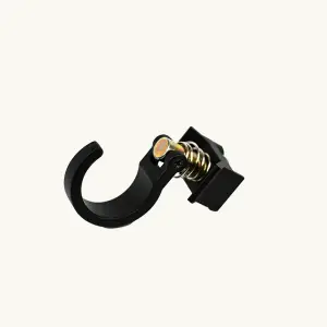 VENTURE L-TRACK SPRING LOADED SINGLE STUD WITH HOOK - 2 PACK