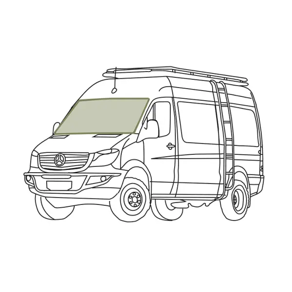 MERCEDES SPRINTER STEALTH FRONT WINDSHIELD COVER - Image 9