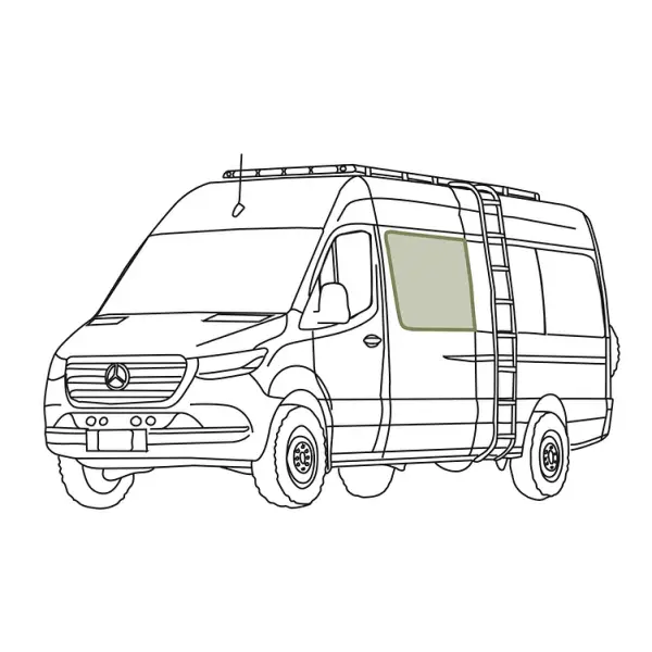 MERCEDES SPRINTER STEALTH CREW WINDOW COVER - Image 2