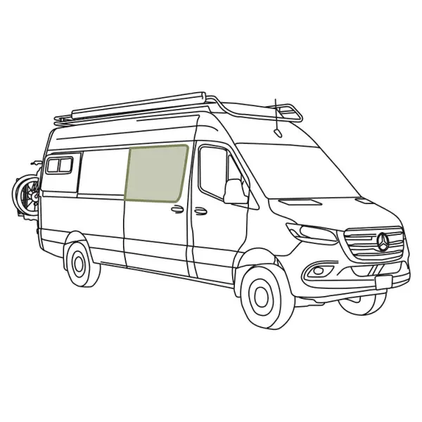 MERCEDES SPRINTER STEALTH SLIDING DOOR WINDOW COVER - Image 2