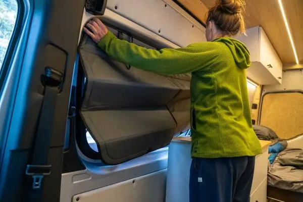 MERCEDES SPRINTER STEALTH SLIDING DOOR WINDOW COVER - Image 3