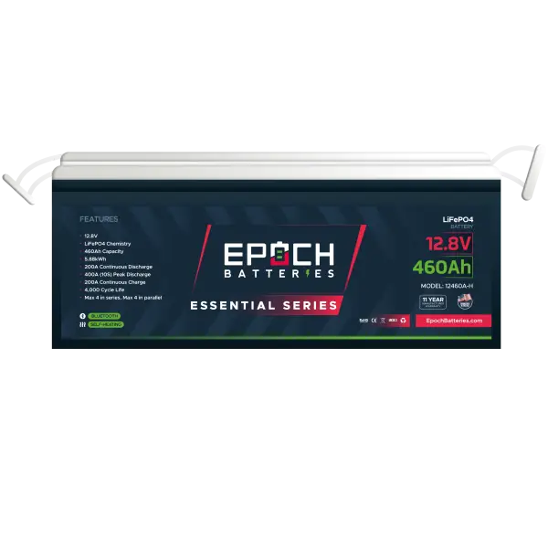 12V 460Ah Essential Series - Bluetooth & Heated LiFePO4 Battery