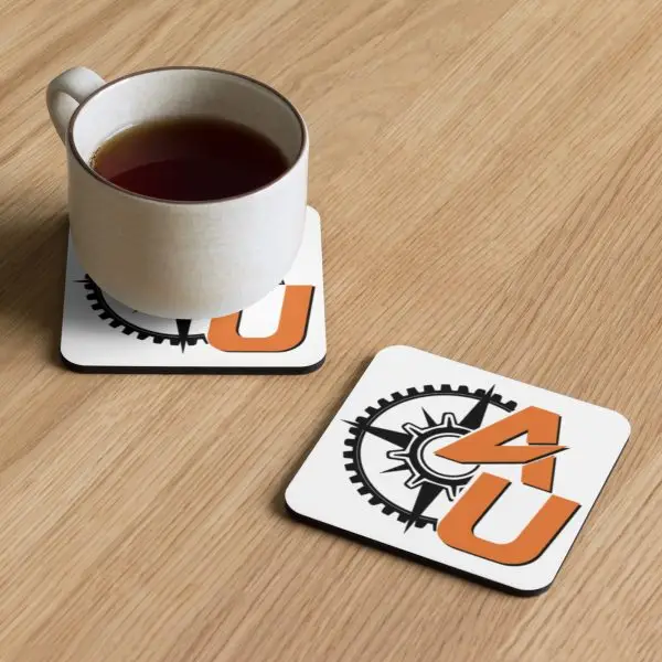 Cork-back coaster